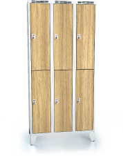 Divided cloakroom locker ALDERA with feet 1920 x 900 x 500